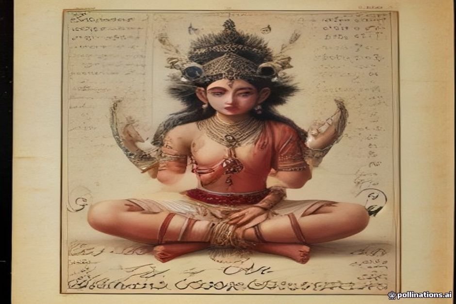 Sanskrit religious text with Rama divine names written
