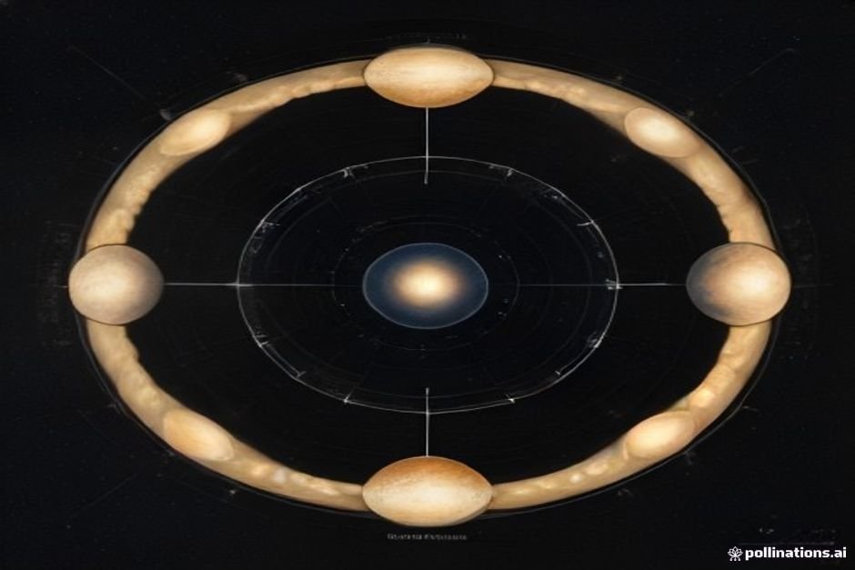 Night sky constellation map with planetary positions