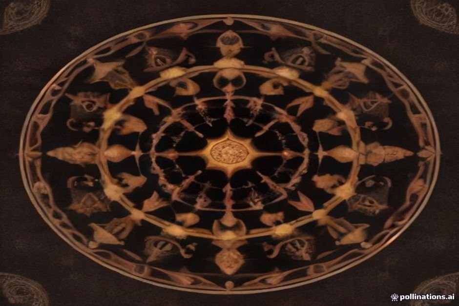 Ornate mandala design featuring all zodiac symbols