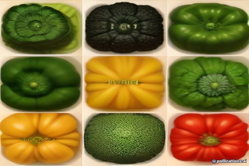 Fresh produce display with genus species labels clearly marked