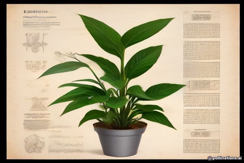 Plant specimen analysis with labeled botanical taxonomy documentation