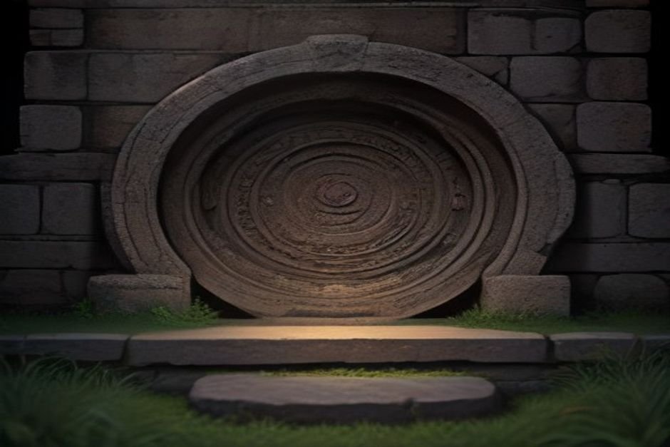 Sacred Sanskrit text carved on ancient Hindu temple walls