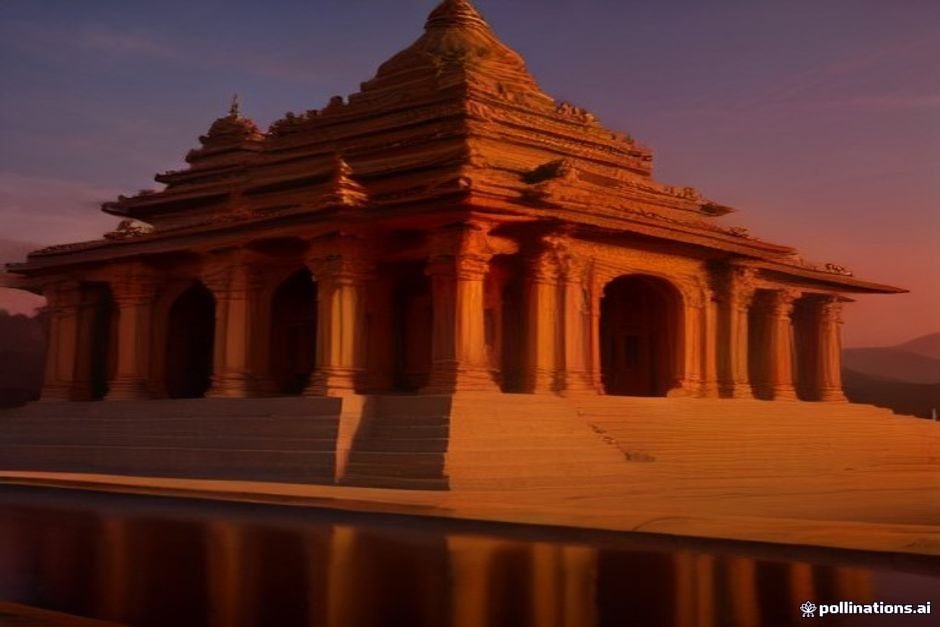 Ornate South Indian religious temple architecture