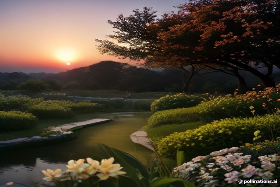 Fragrant white jasmine flowers in full bloom at golden hour light
