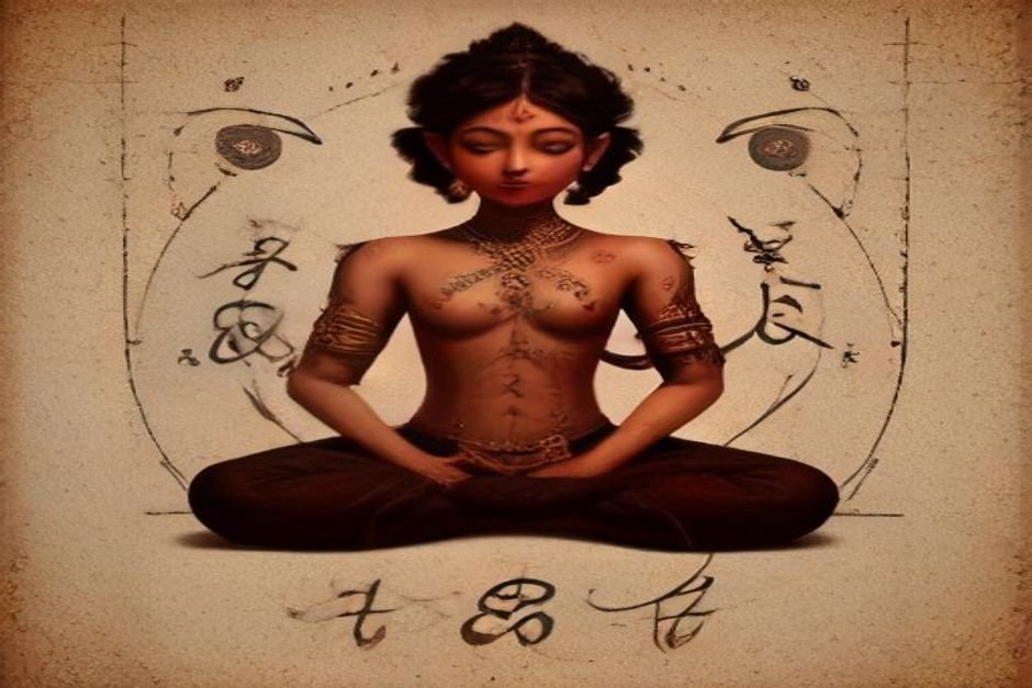 Ancient Buddhist text sacred language writing