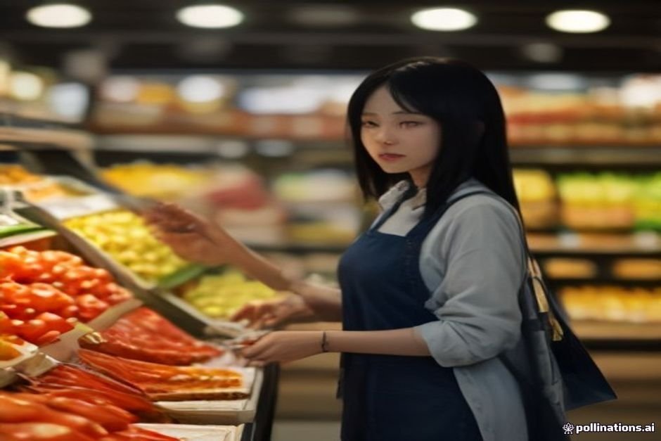 Customer selecting various fish species at regional fish market