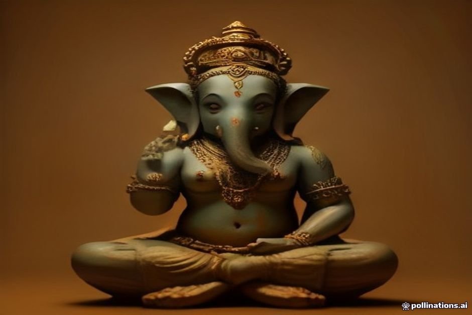 Ganesha idol representing wisdom and auspicious beginnings