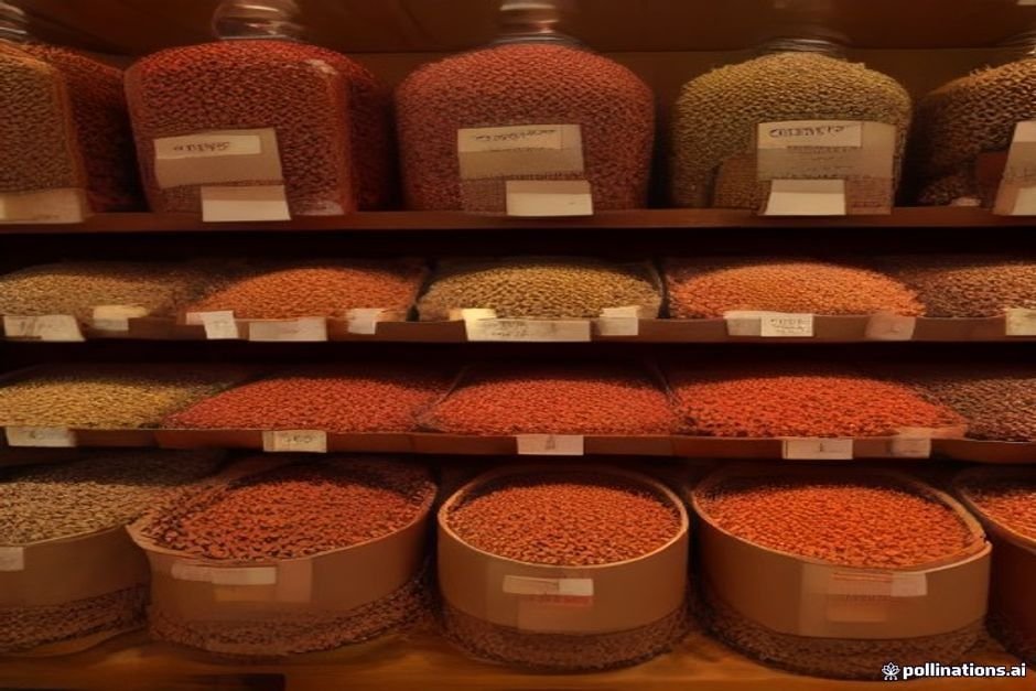 Colorful spice containers and fresh ingredients used in traditional biryani preparation
