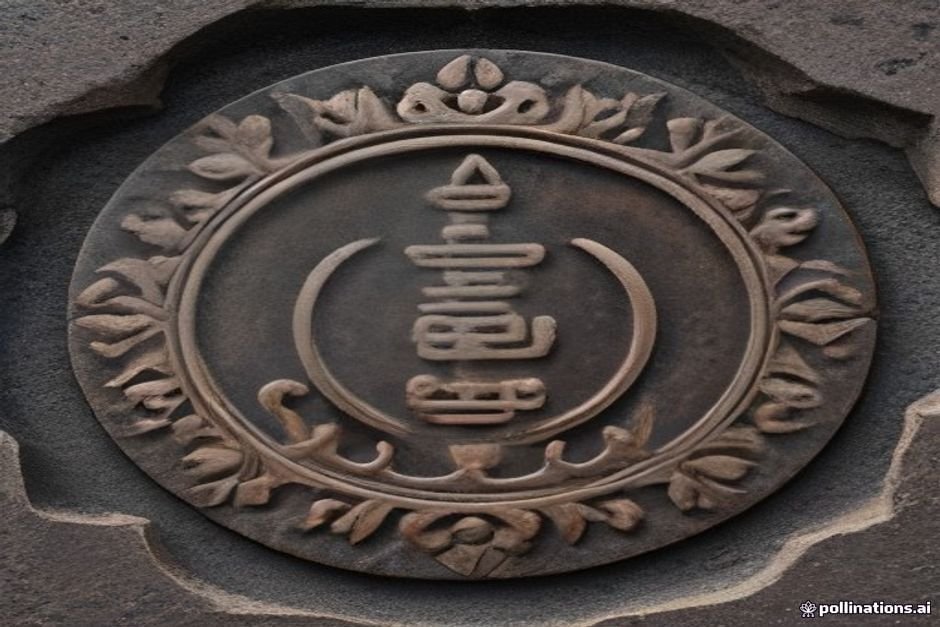 Tamil script symbols representing language and culture heritage