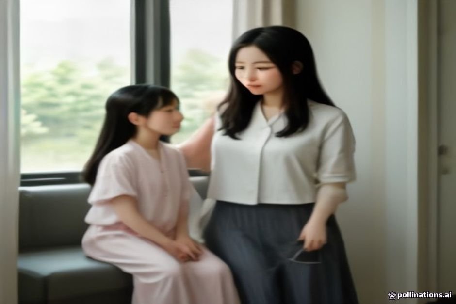 Modern Korean mother and daughter representing contemporary naming