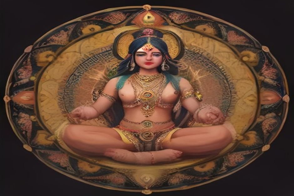 Sacred geometry and Krishna spiritual art