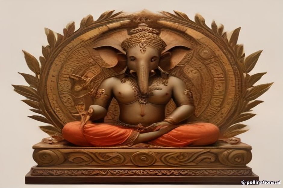 Historic Sanskrit text page showing Ganesha holy names