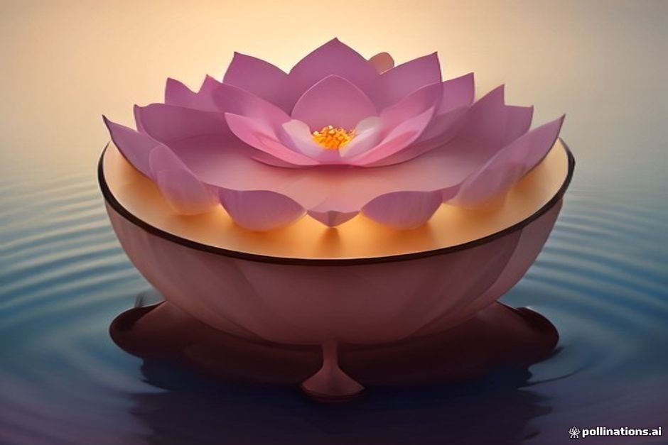 Sacred lotus flowers used in Hindu religious ceremonies