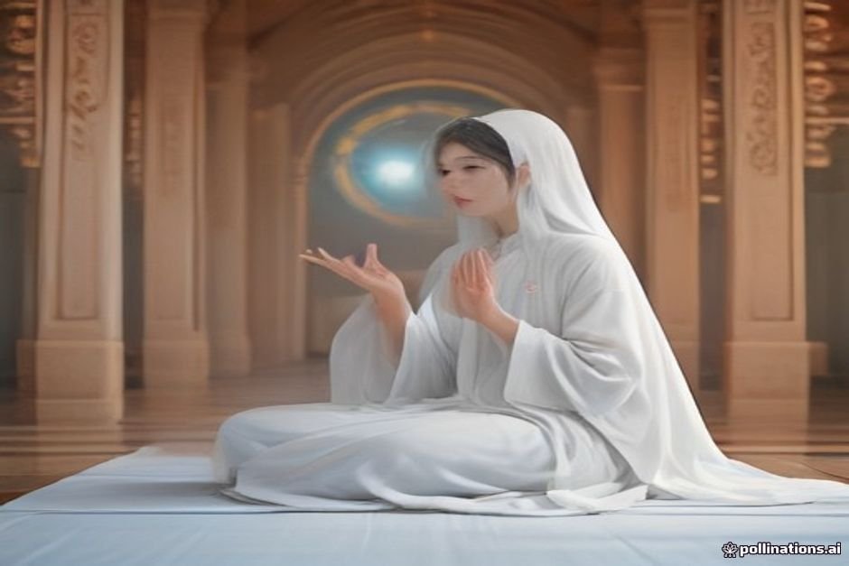 Devotee chanting navnath names during morning meditation