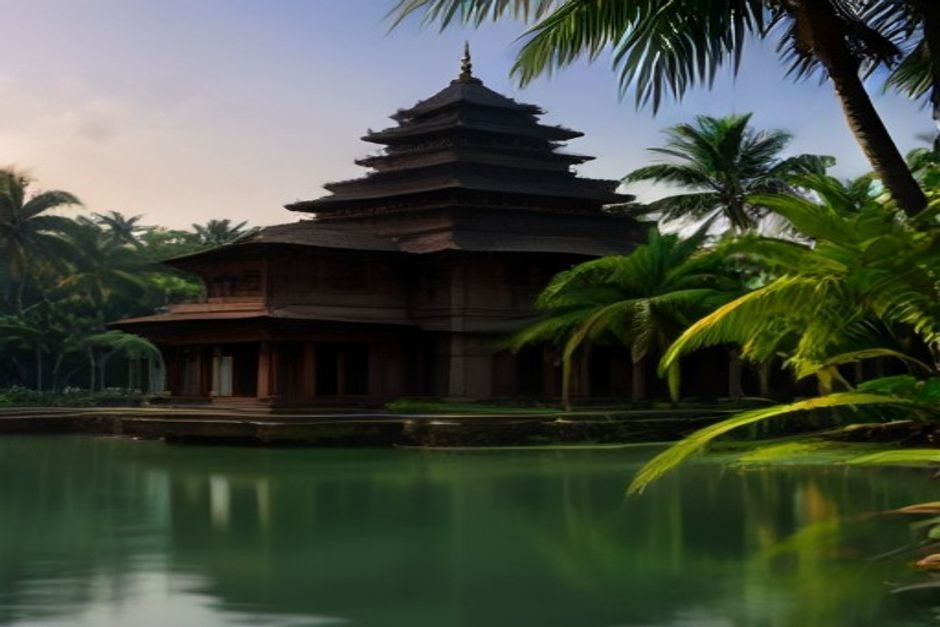 Kerala temple with traditional architecture reflecting regional heritage