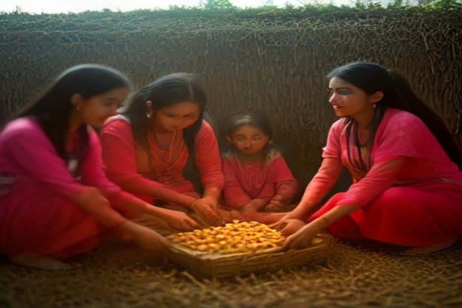 Malayalam family honoring Onam traditions during harvest festival