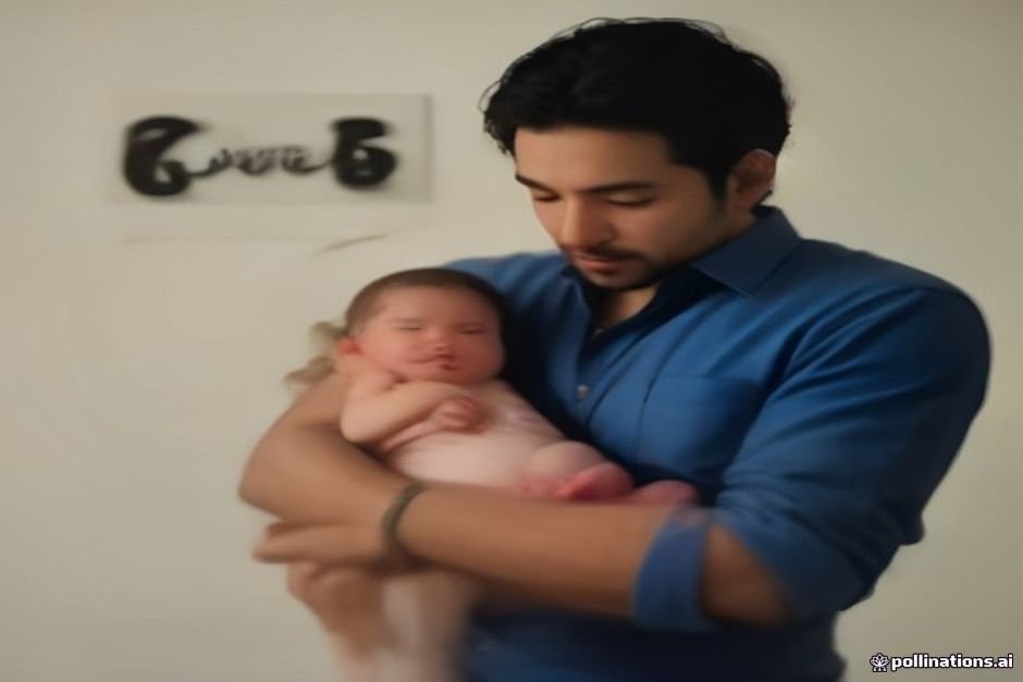 Father showing Tamil written name to newborn representing naming ceremony