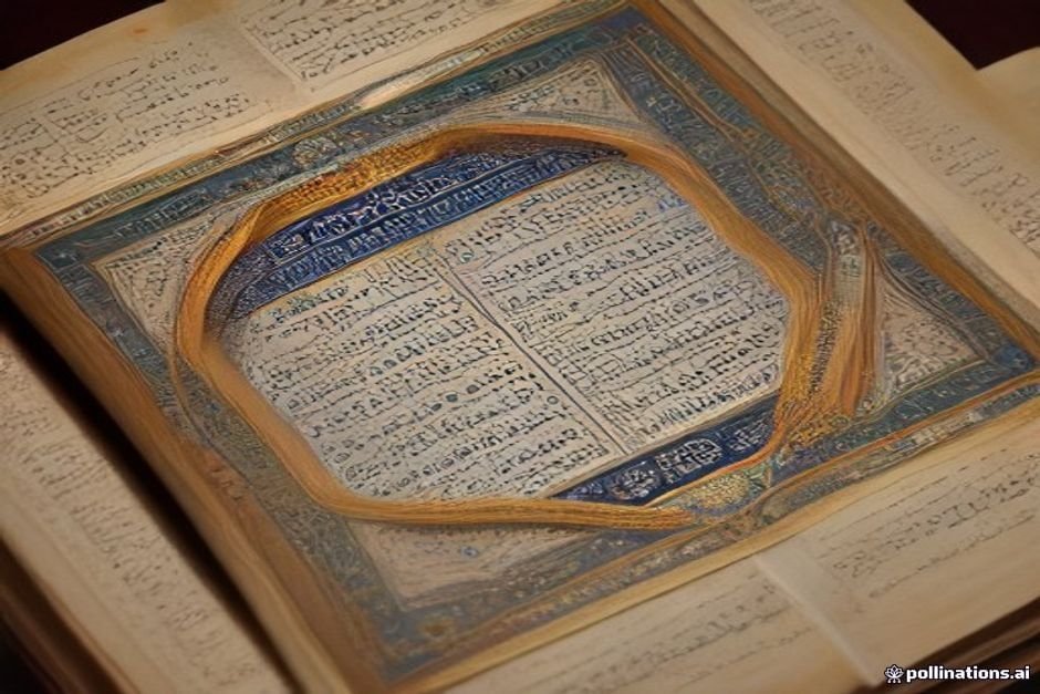 Historical Quranic manuscript with illuminated sacred text