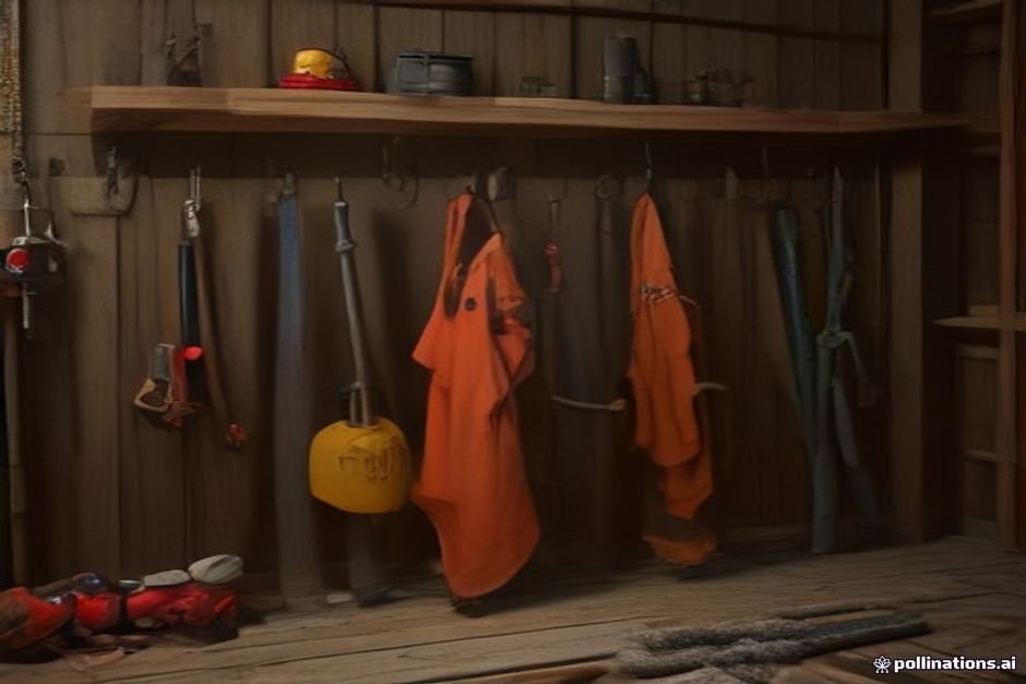 Array of firefighting hand tools including axes halligan bars and sledgehammers