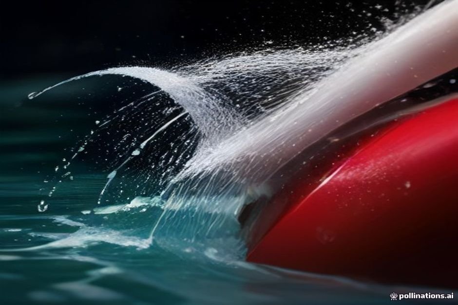 Fire hose nozzle spraying water with fog pattern