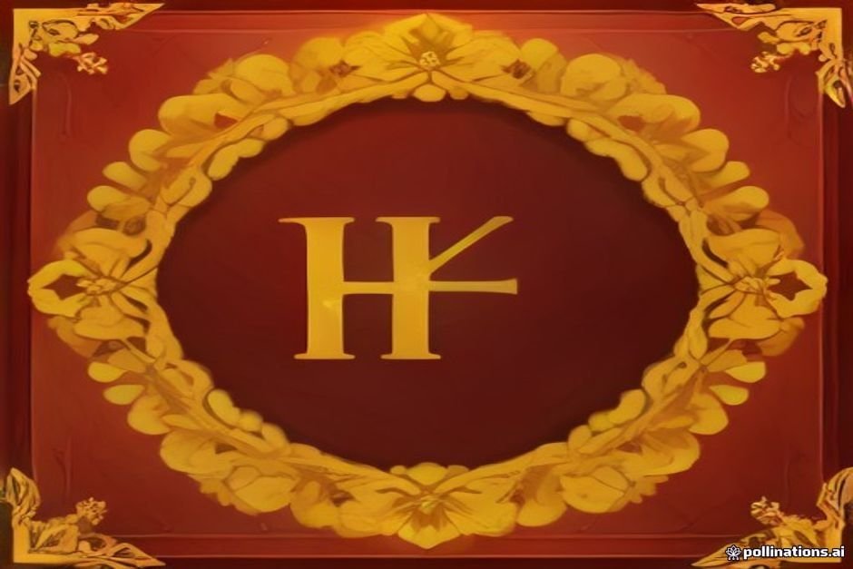 Decorative golden nameplate featuring Tamil K letter with ornamental details