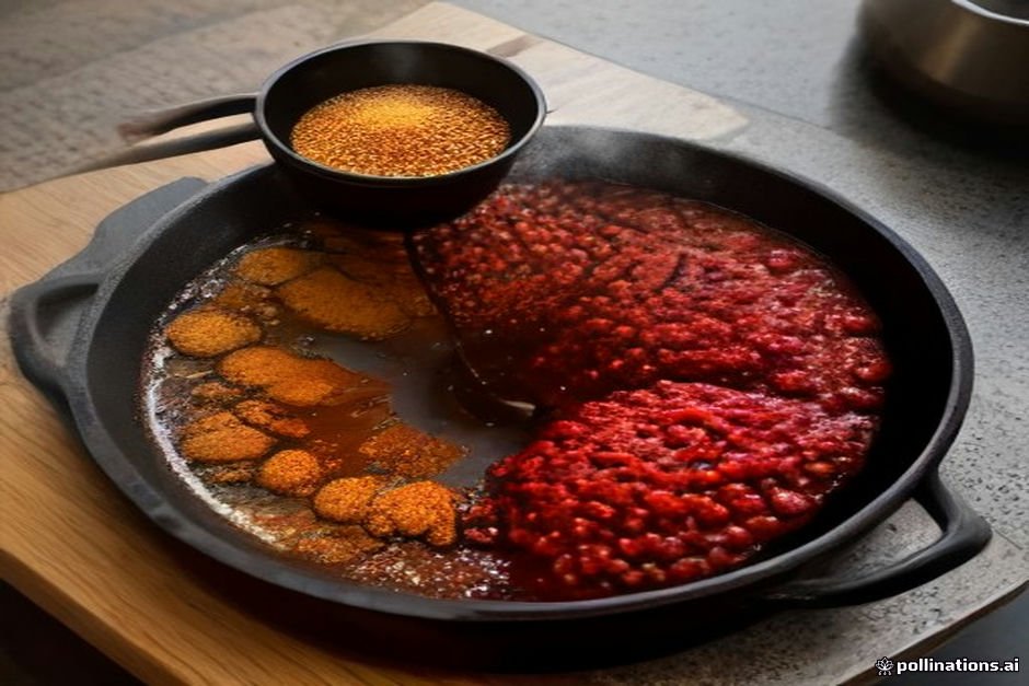 Whole spices tempering and releasing aroma in hot ghee