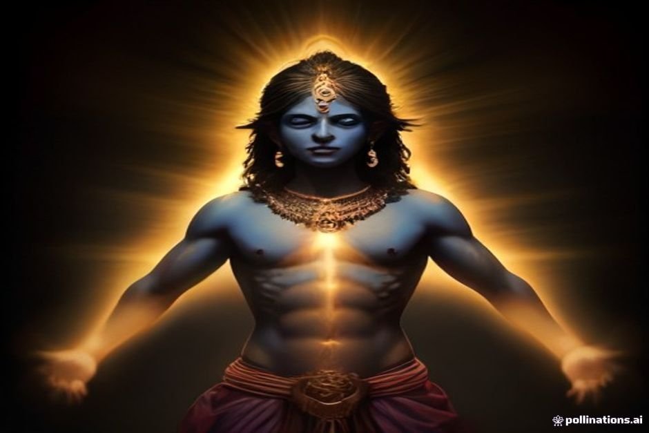 Krishna's cosmic all-encompassing universal divine form