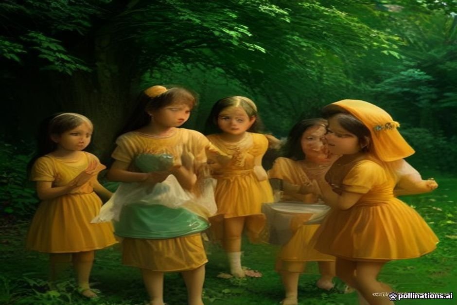 Young Krishna stealing butter from gopi women