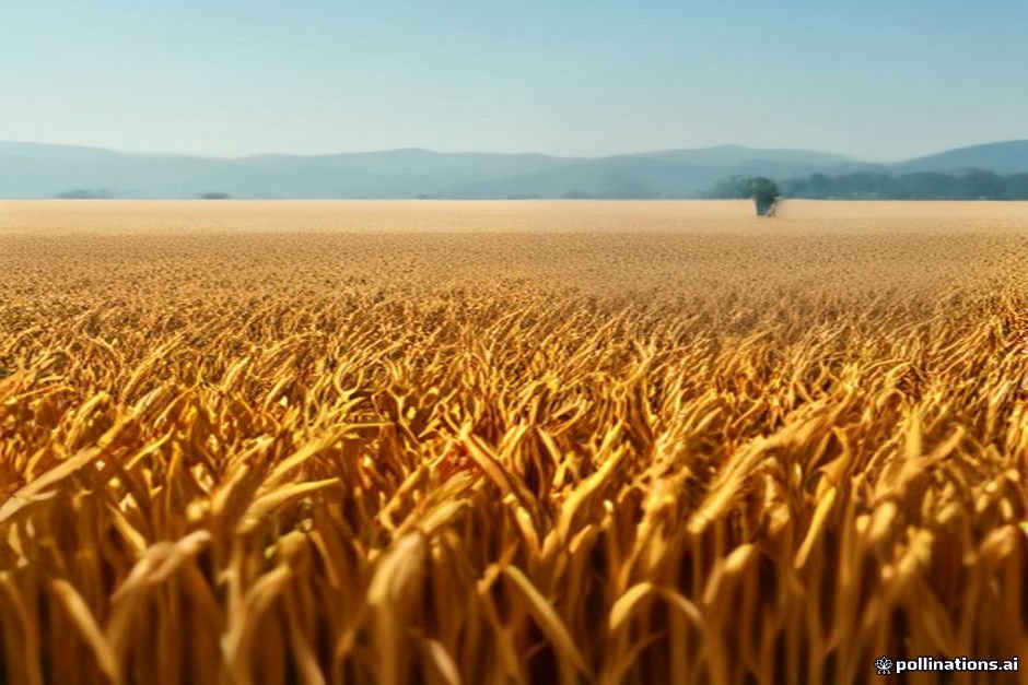 Golden millet plants growing in agricultural field
